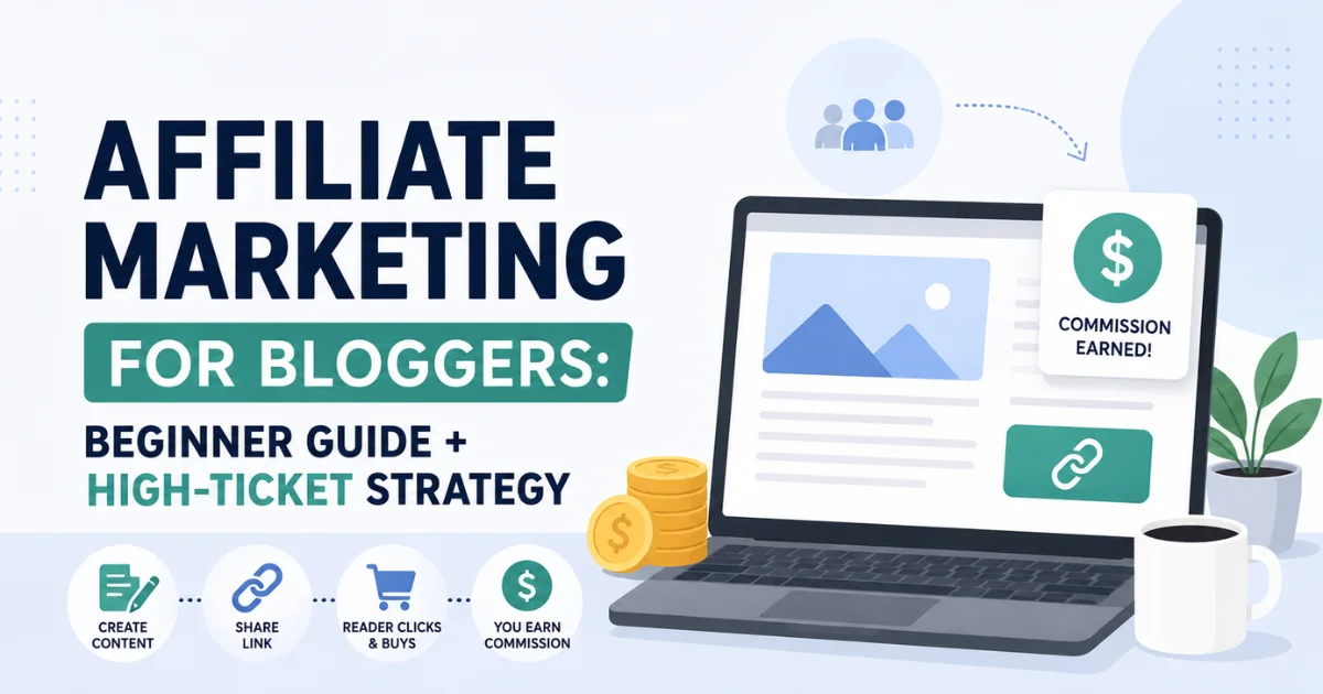 Affiliate Marketing for Bloggers Beginner Guide + High-Ticket Strategy