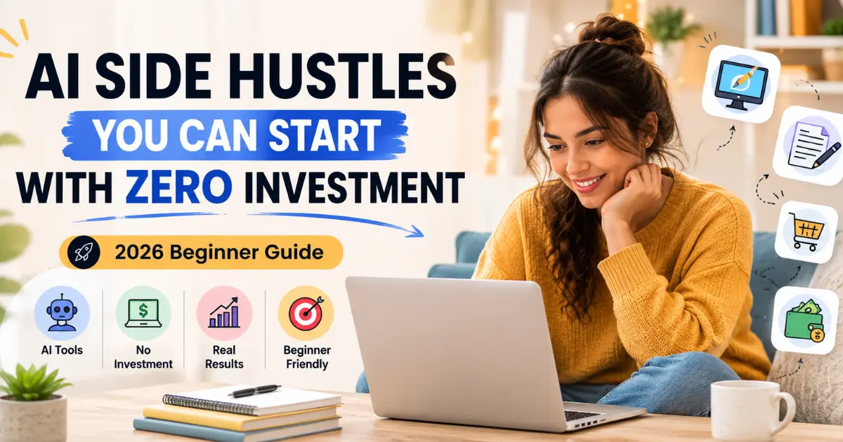 AI Side Hustles You Can Start With Zero Investment (2026)