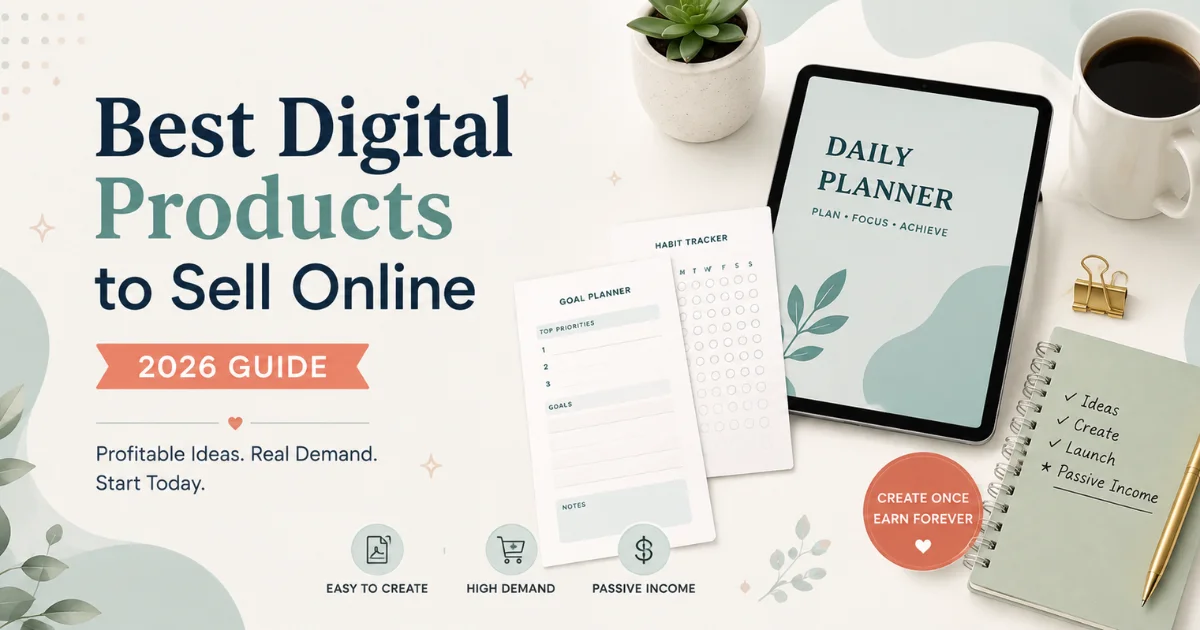 Best Digital Products to Sell Online (2026 Guide)
