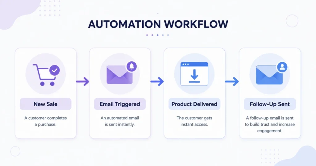 Connected automation workflow diagram