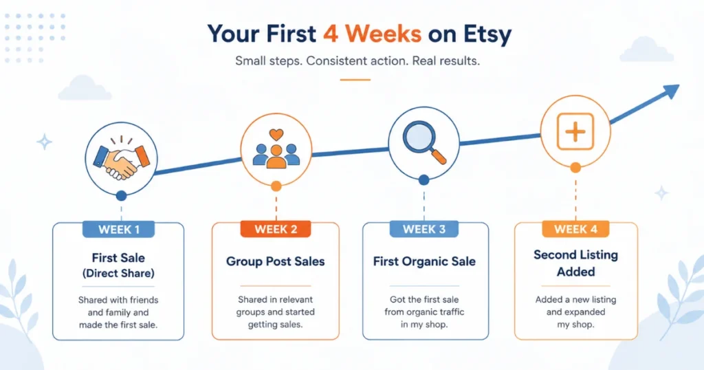 Four-week milestone timeline