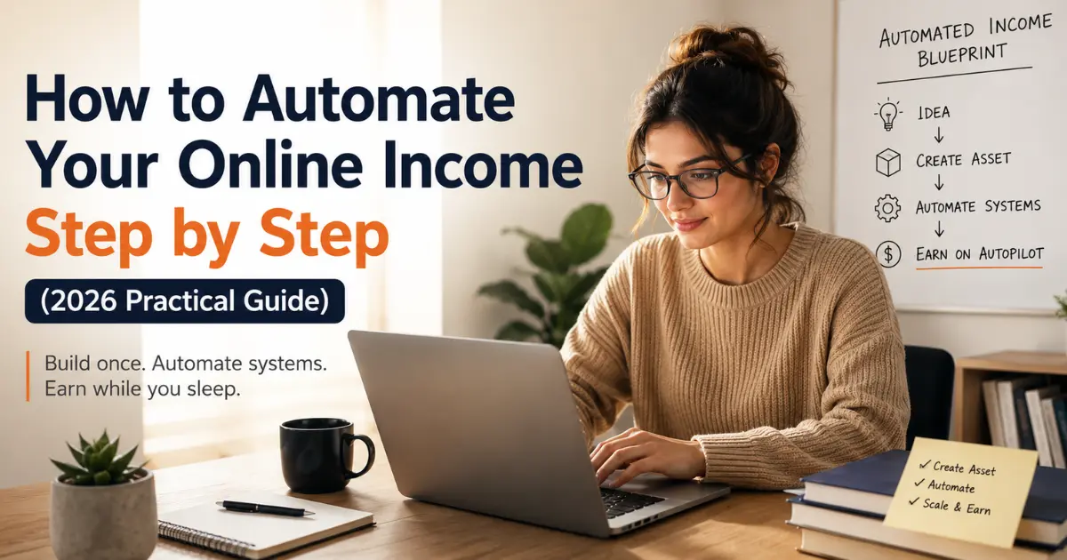How to Automate Your Online Income Step by Step (2026)