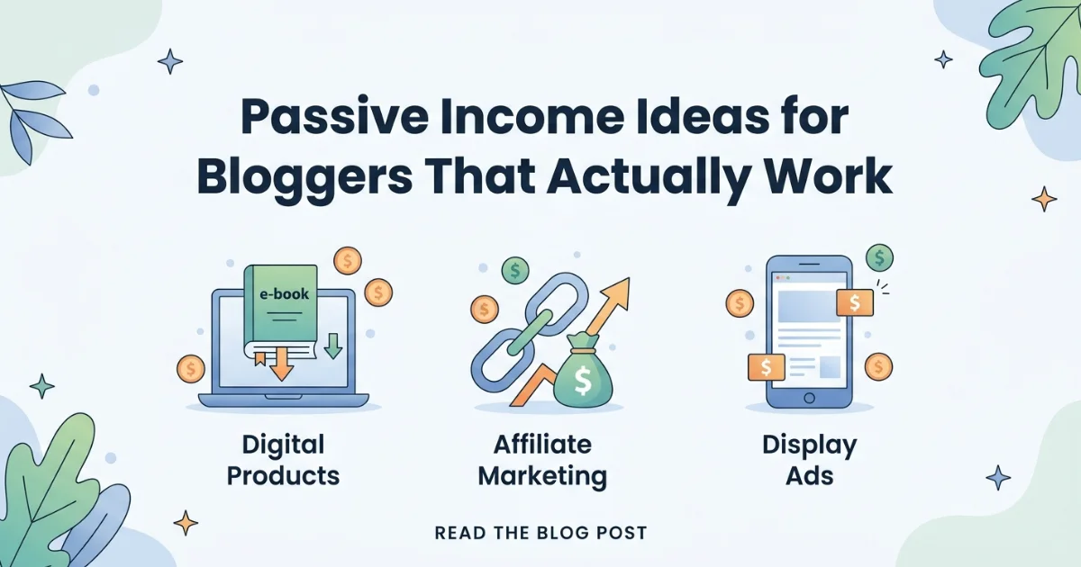 Passive Income Ideas for Bloggers That Actually Work