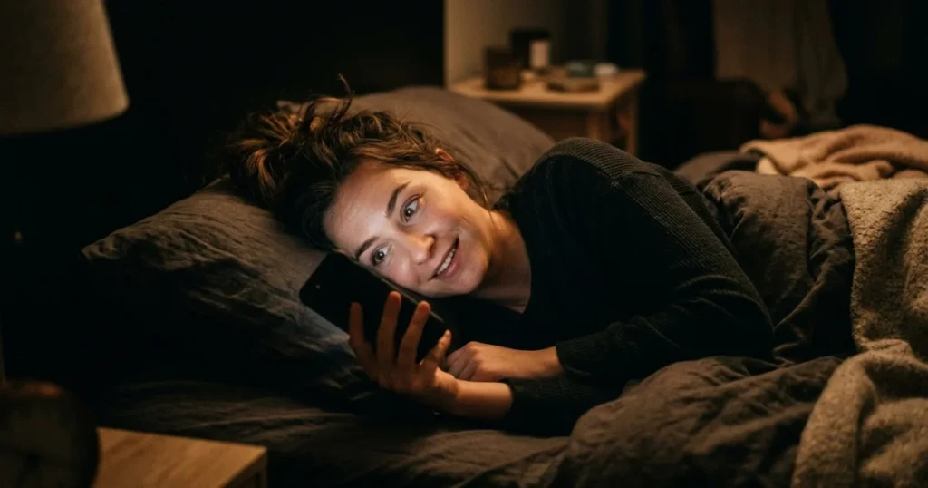 Person seeing first sale notification at 2 AM
