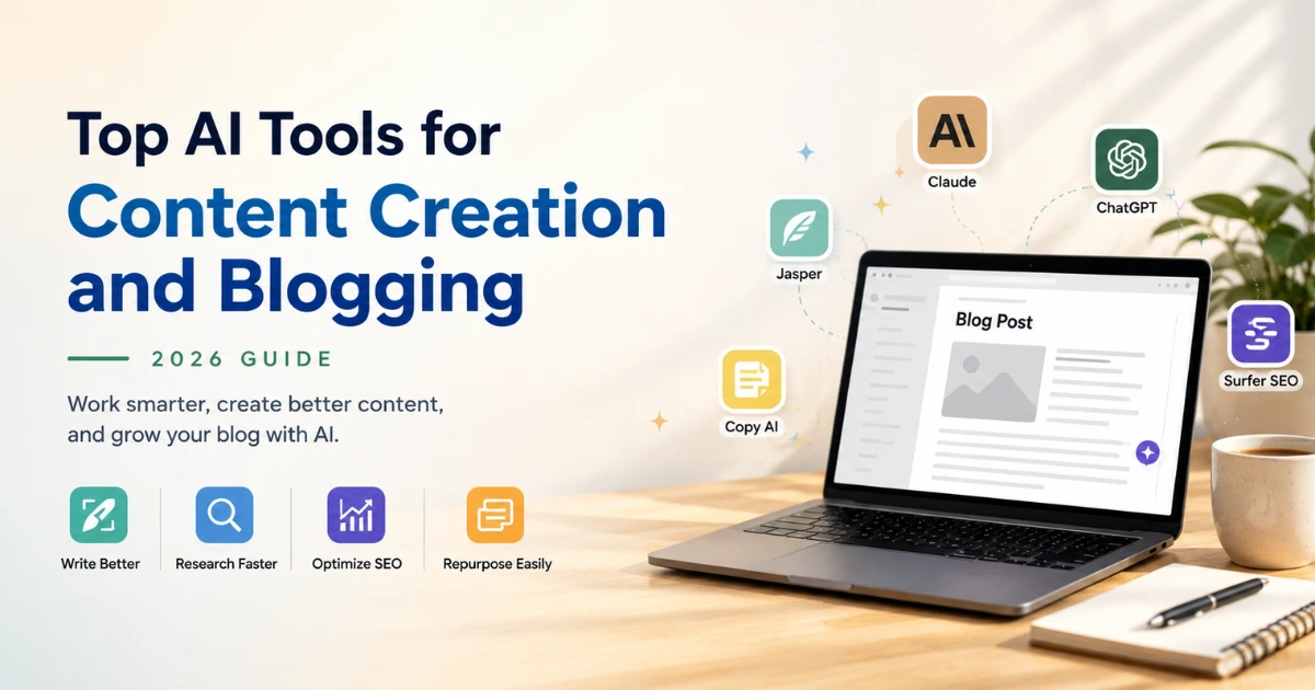 Top AI Tools for Content Creation and Blogging (2026)