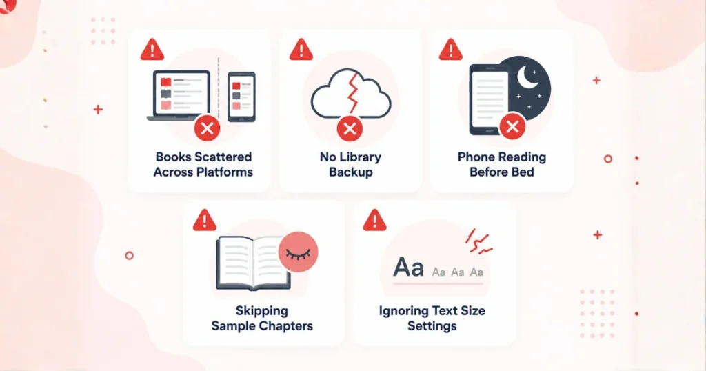 Five common ebook reader mistakes