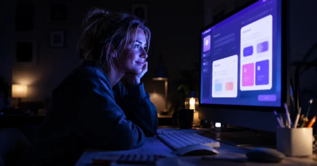 Designer at 2 AM seeing failed app prototype