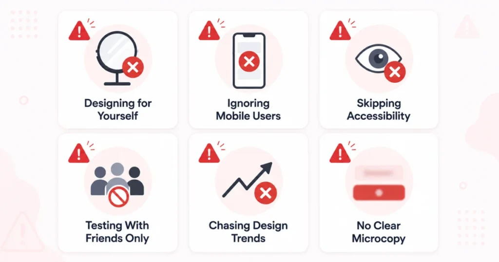 Six common product design mistakes